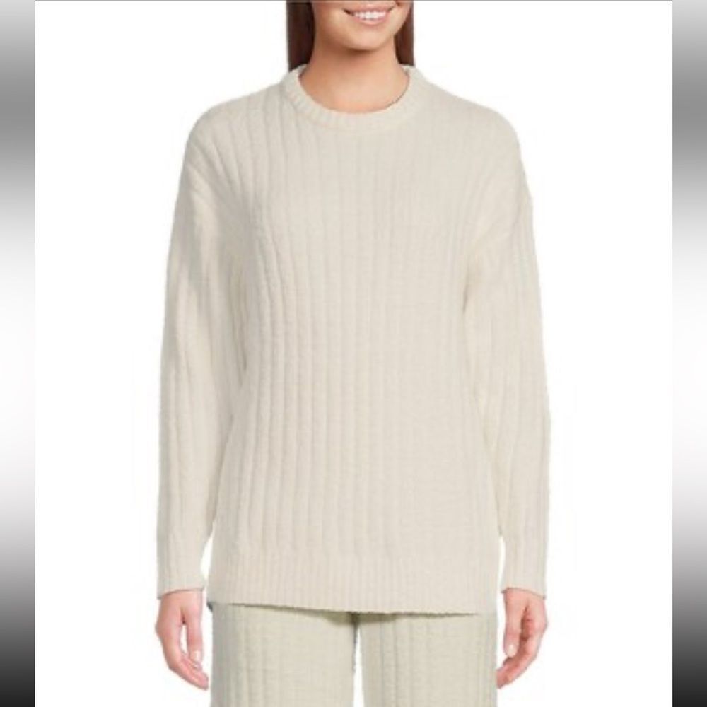 UGG Roza Cozy Knit Crew Neck Long Sleeve Ribbed Top
